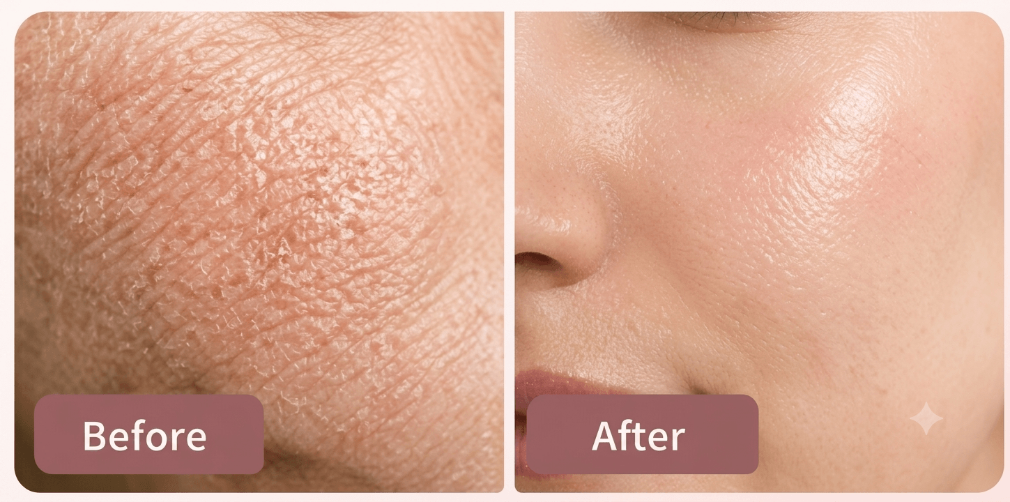 Hydro Facial Before and After